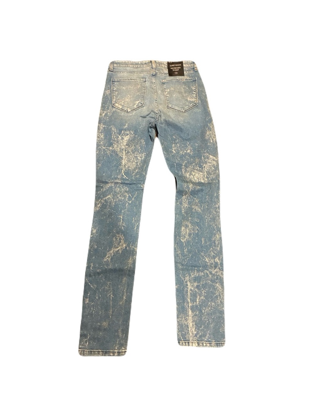 Skinny Light Blue Acid-Wash Men's Jeans